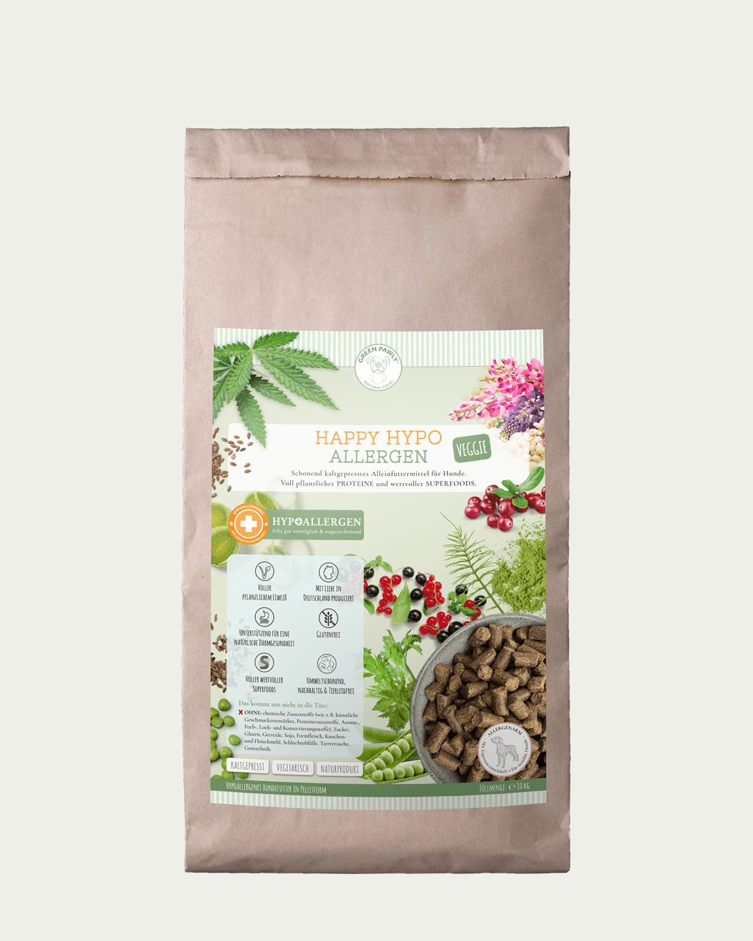hundeleinen.de 3-fach verstellbare Fettleder-Hundeleine Pure