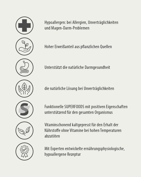 Gesundes Hundefutter kaltgepresst