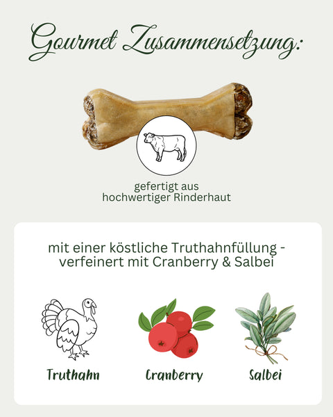 Truthahn-Cranberry Knochen - limitiert