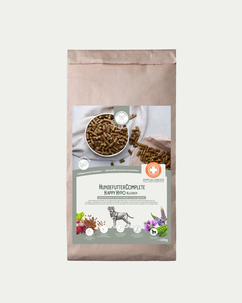 Hypoallergenes Hundefutter (vegetarisch) | bei Allergien & Unverträglichkeiten | ohne Fleisch, Gluten & Getreide | kaltgepresstes Alleinfuttermittel