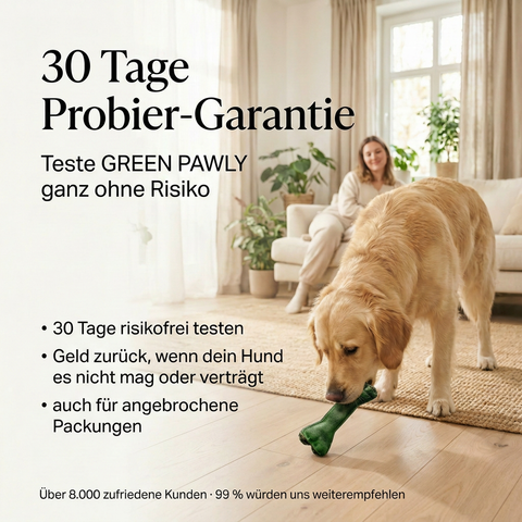 DENTAL KRÄUTERKNOCHEN – Zahnpflege Kauknochen für Hunde mit Salbei, Spirulina & Rinderhaut – ohne Chemie & Gluten – GREEN PAWLY®