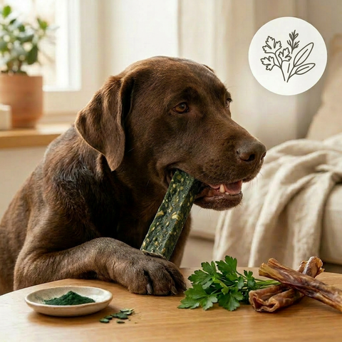 KRÄUTER-BAR – natürlicher Kausnack für Hunde mit Kräutern – für Verdauung & Wohlbefinden – ohne künstliche Zusätze – GREEN PAWLY®
