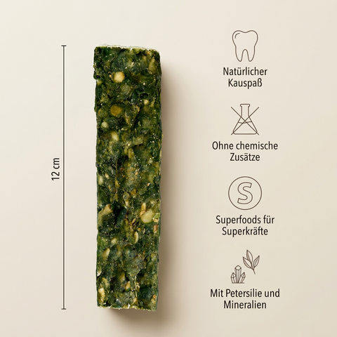 KRÄUTER-BAR – natürlicher Kausnack für Hunde mit Kräutern – für Verdauung & Wohlbefinden – ohne künstliche Zusätze – GREEN PAWLY®