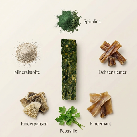 KRÄUTER-BAR – natürlicher Kausnack für Hunde mit Kräutern – für Verdauung & Wohlbefinden – ohne künstliche Zusätze – GREEN PAWLY®
