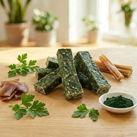 KRÄUTER-BAR – natürlicher Kausnack für Hunde mit Kräutern – für Verdauung & Wohlbefinden – ohne künstliche Zusätze – GREEN PAWLY®